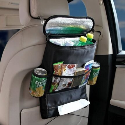 Car Seat Back Organizer Holder Multi-Pocket Travel Cooler