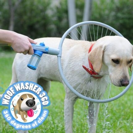 Woof Washer 360 Pet Dog Bathing Adjustable Ring Cleaner
