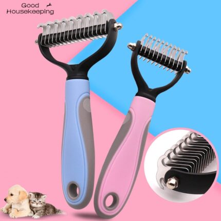 Dog and Cat Dematting and Deshedding Brush Tool